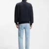 Sweatshirt med logotyp-patch i bomullsfrotté