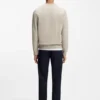 Sweatshirt med logotyp-patch i bomullsfrotté
