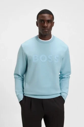 Sweatshirt med sandwich-logo i stretchbomull