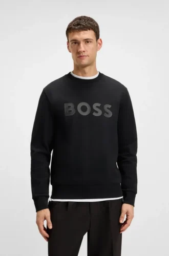 Sweatshirt med sandwich-logo i stretchbomull