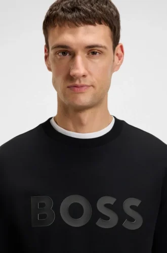 Sweatshirt med sandwich-logo i stretchbomull