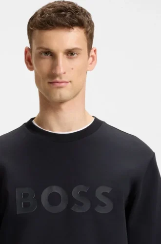 Sweatshirt med sandwich-logo i stretchbomull