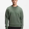 Sweatshirt med sandwich-logotyp i stretchbomull Sweatshirt med sandwich-logotyp i stretchbomull