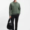 Sweatshirt med sandwich-logotyp i stretchbomull Sweatshirt med sandwich-logotyp i stretchbomull