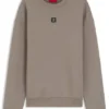 Sweatshirt med staplat logo i bomullsblandning