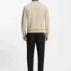 Sweatshirt med ton-i-ton-logotyp i stretchbomull