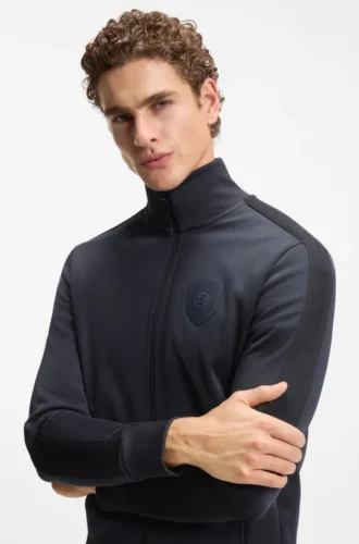 Sweatshirt med vapensköldslogotyp i avslappnad passform