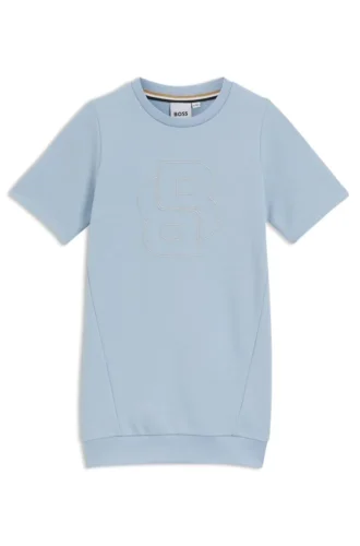Sweatshirtklänning för barn med broderat Double B-monogram