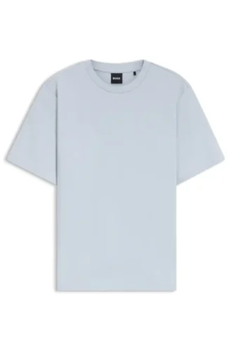 T-shirt i avslappnad passform i merceriserad bomull