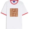 T-shirt i bomull med grafiskt tryck och smal passform