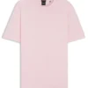 T-shirt i bomull och linne med normal passform