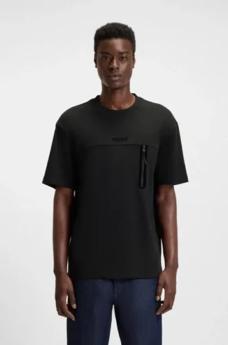 T-shirt i bomullsblandning med dekorativa reflekterande detaljer