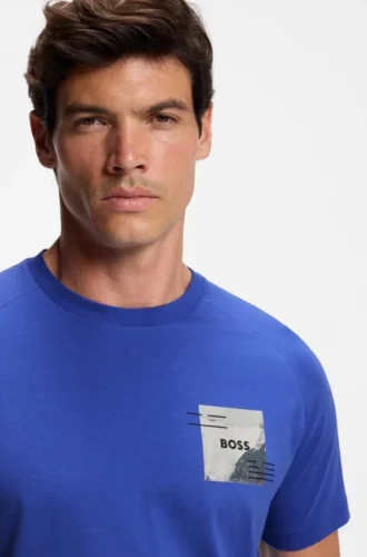 T-shirt i bomullsblandning med dekorativa reflekterande detaljer