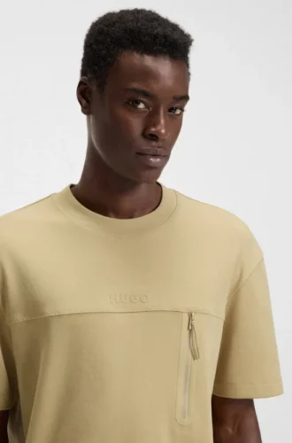 T-shirt i bomullsblandning med dekorativa reflekterande detaljer