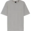 T-shirt i bomullsblandning med våffelstruktur