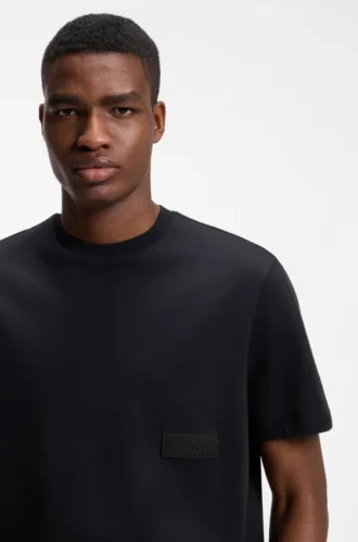 T-shirt i bomullsjersey med avslappnad passform