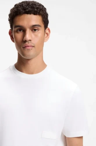 T-shirt i bomullsjersey med avslappnad passform