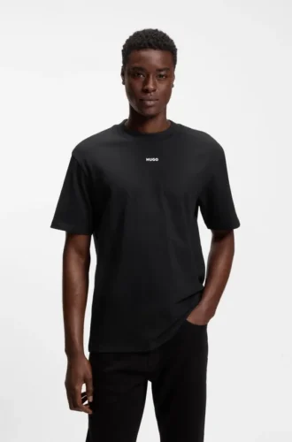 T-shirt i bomullsjersey med avslappnad passform och logotryck
