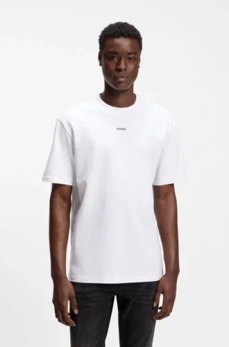 T-shirt i bomullsjersey med avslappnad passform och logotryck