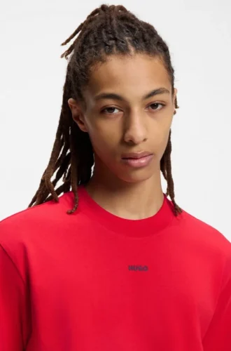 T-shirt i bomullsjersey med avslappnad passform och logotryck