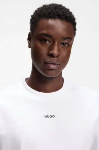 T-shirt i bomullsjersey med avslappnad passform och logotryck