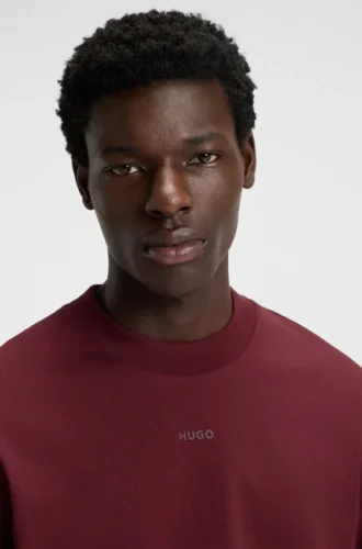 T-shirt i bomullsjersey med avslappnad passform och logotryck