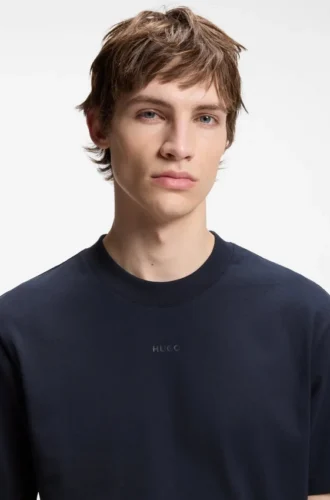 T-shirt i bomullsjersey med avslappnad passform och logotryck