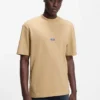 T-shirt i bomullsjersey med blå logotyp
