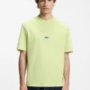 T-shirt i bomullsjersey med blå logotyp