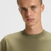 T-shirt i bomullsjersey med blå logotyp
