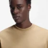 T-shirt i bomullsjersey med blå logotyp