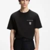 T-shirt i bomullsjersey med broderad logotyp