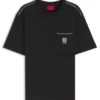 T-shirt i bomullsjersey med broderad logotyp