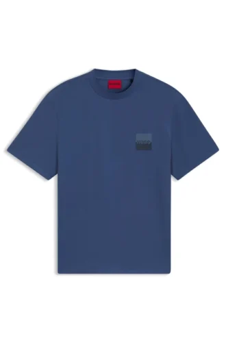 T-shirt i bomullsjersey med delat logo