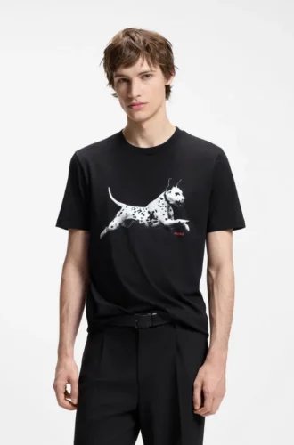 T-shirt i bomullsjersey med djurmotiv