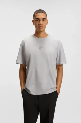 T-shirt i bomullsjersey med Double B-monogram