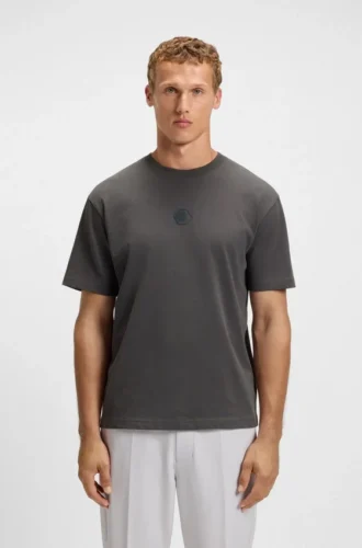 T-shirt i bomullsjersey med Double B-monogram