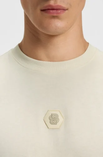 T-shirt i bomullsjersey med Double B-monogram