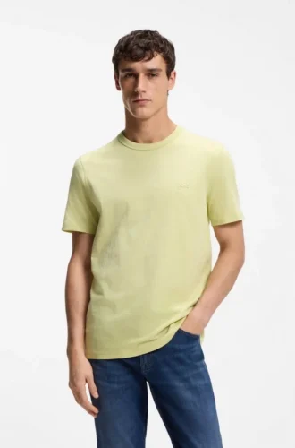 T-shirt i bomullsjersey med logodetalj