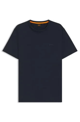 T-shirt i bomullsjersey med logodetalj
