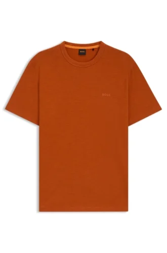 T-shirt i bomullsjersey med logodetalj
