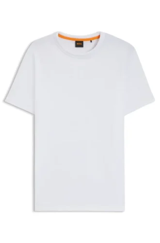 T-shirt i bomullsjersey med logodetalj