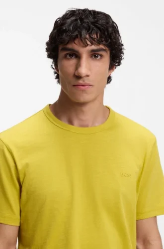T-shirt i bomullsjersey med logodetalj