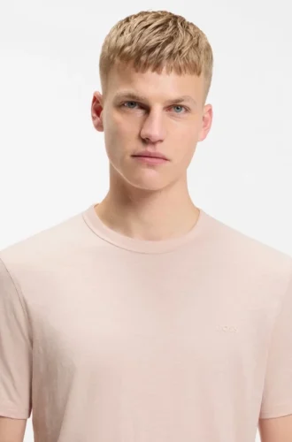T-shirt i bomullsjersey med logodetalj