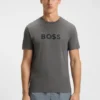 T-shirt i bomullsjersey med logotryck