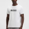 T-shirt i bomullsjersey med logotryck