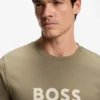 T-shirt i bomullsjersey med logotryck