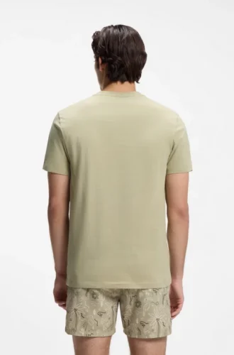 T-shirt i bomullsjersey med logotryck