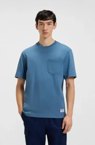 T-shirt i bomullsjersey med logotyp