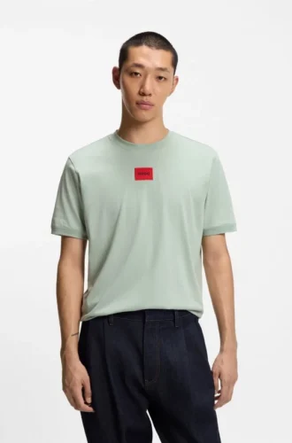 T-shirt i bomullsjersey med logotyp